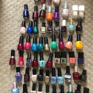 Lot of 60 nail polishes